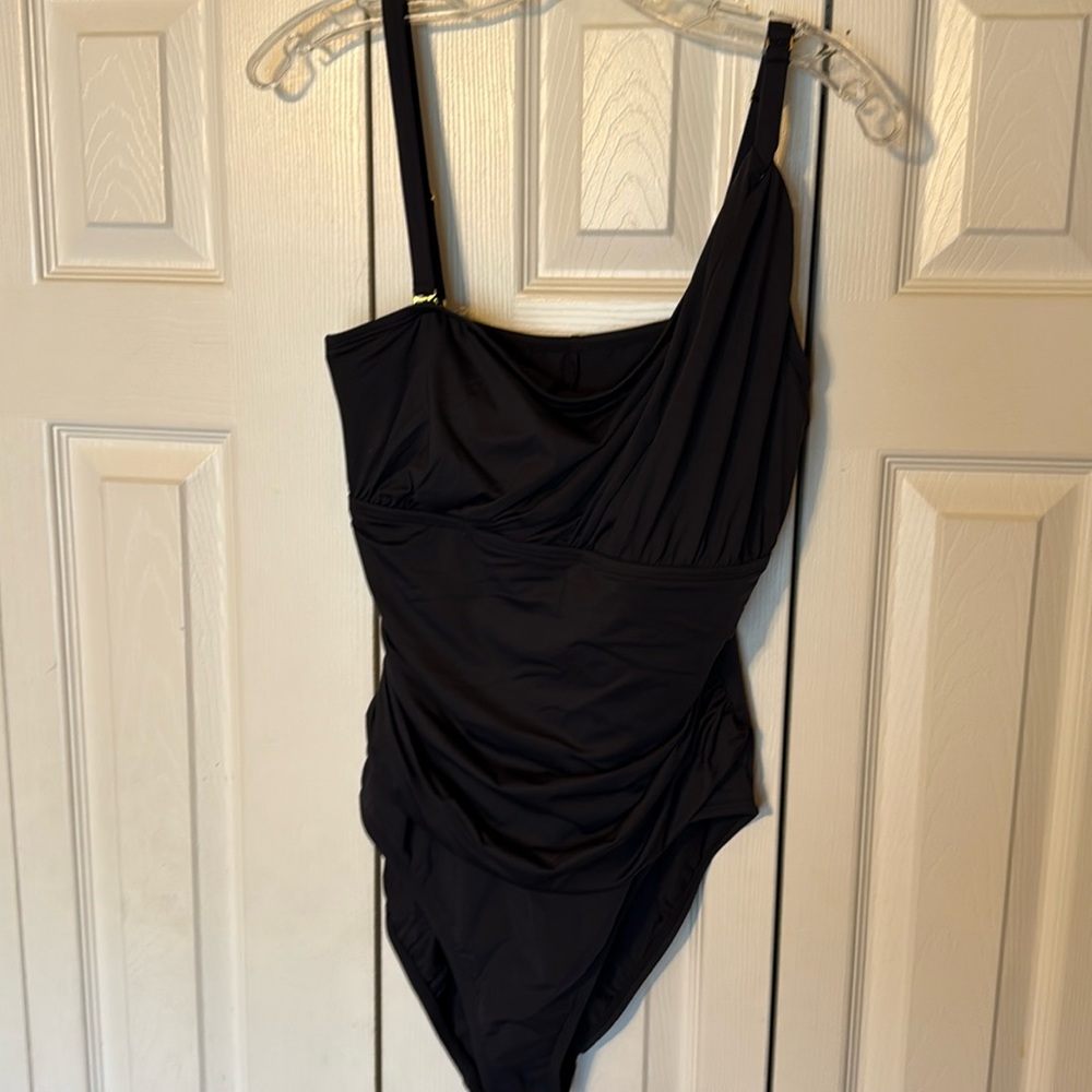 Elegant Black One-Piece Swimsuit